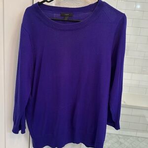 J Crew beautiful deep purple sweater